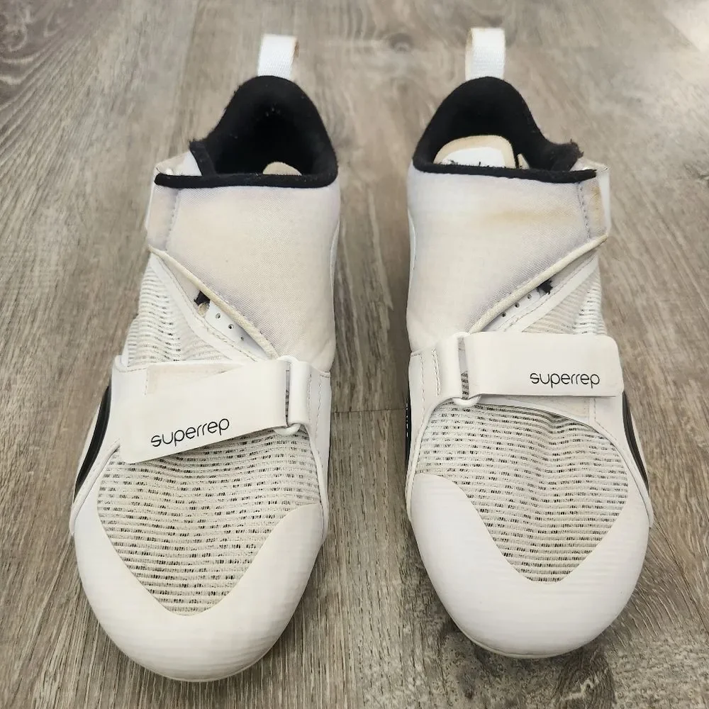 Nike SuperRep Cycle White Black Cycling Shoes Cleats Women’s Size 7.5 CJ0775-100